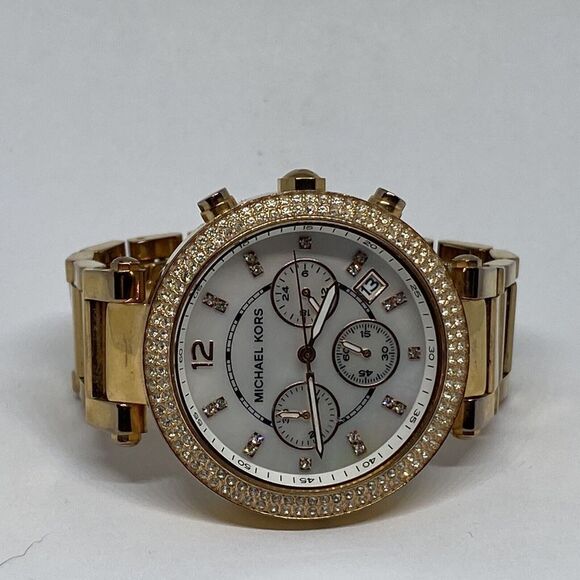 Michael Kors Parker MK5491 Womens Stainless Steel Analog Dial Quartz Watch MP263 - Picture 7 of 12